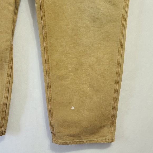 Carhartt Jeans Dungaree Fit Men's Size 38x34 Brown Carpenter Pants - Picture 12 of 13